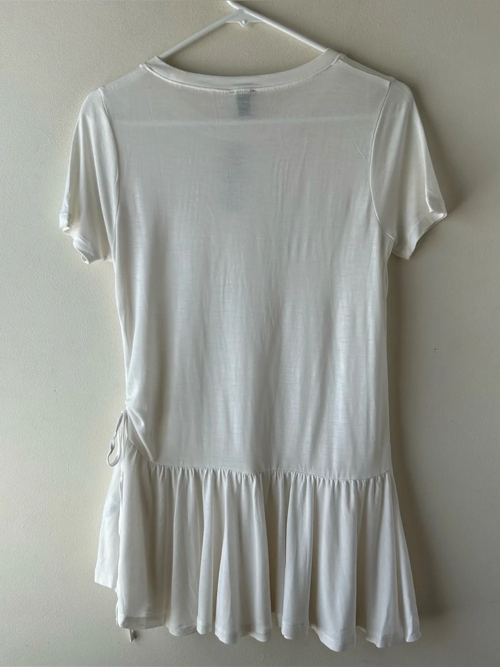 J. CREW Gathered Drawstring Peplum T-Shirt Tee